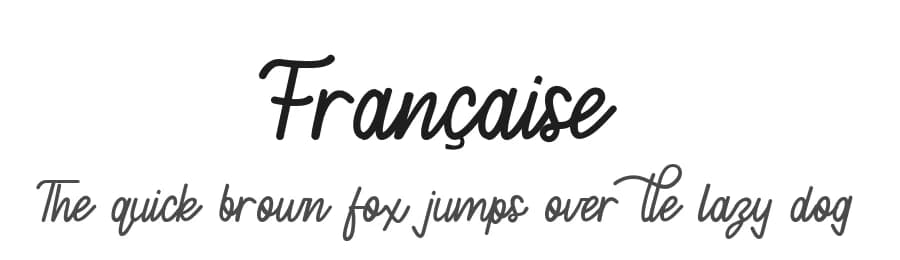 Française by Axara Type — Script Handwritten Font