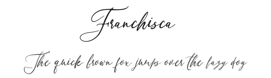 Franchisca by Creatype Studio — Script Handwritten Font