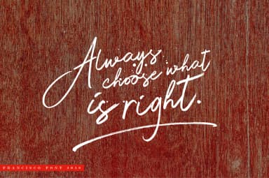 Francisco Font by Ryn Pojas — Script Handwritten Font — thumbnail 2