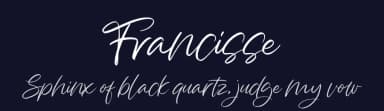 Francisse by Vunira Design — Script Handwritten Font — thumbnail 2