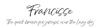 Francisse by Vunira Design — Script Handwritten Font — thumbnail 1