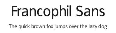 Francophil Sans by Manfred Klein — Sans Serif Font — thumbnail 1