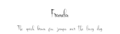 Franda by NanaNissa — Script Handwritten Font — thumbnail 1