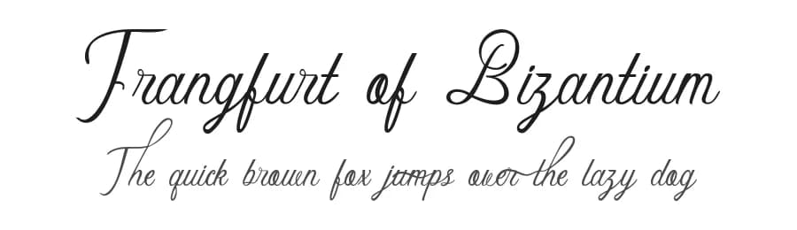 Frangfurt of Bizantium by Breh Creative — Script Handwritten Font
