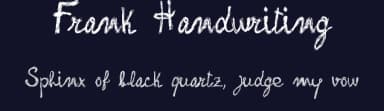 Frank Handwriting by Fontscafe.com — Script Handwritten Font — thumbnail 2
