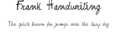 Frank Handwriting by Fontscafe.com — Script Handwritten Font — thumbnail 1