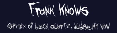 Frank Knows by Christopher Hansen — Script Handwritten Font — thumbnail 2