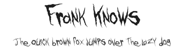 Frank Knows by Christopher Hansen — Script Handwritten Font
