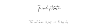 Frank Martin by Maulana Creative — Script Handwritten Font — thumbnail 1