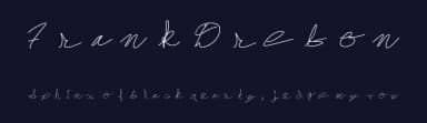 Frank Drebon by The Autumn Rabbit — Script Handwritten Font — thumbnail 2