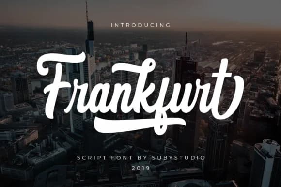 Frankfurt Font by Suby Studio — Script Handwritten Font