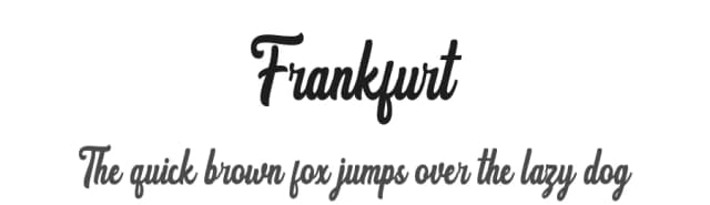 Frankfurt by Suby Studio — Script Handwritten Font