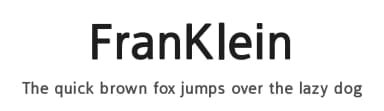 FranKlein by Manfred Klein — Sans Serif Font — thumbnail 1