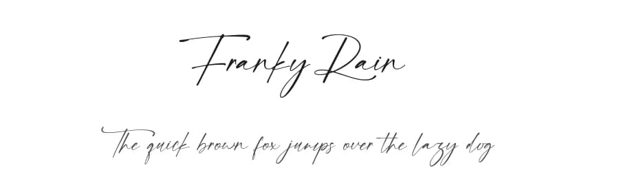 Franky Rain by StringLabs Creative Studio — Script Handwritten Font