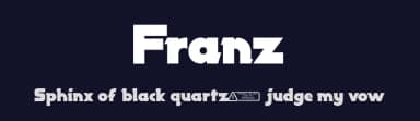 Franz by Kong Font — Sans Serif Font — thumbnail 2