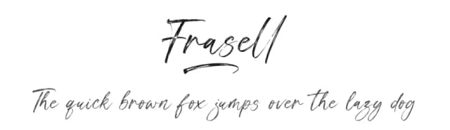 Frasell by Ef Studio — Script Handwritten Font
