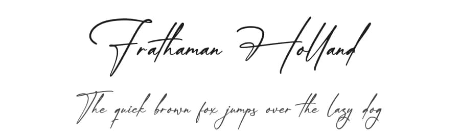 Frathaman Holland by Letterena Studios — Script Handwritten Font