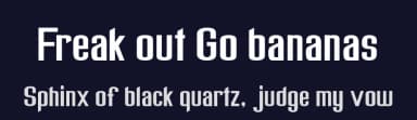 Freak out Go bananas by Samuel Park — Sans Serif Font — thumbnail 2