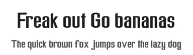 Freak out Go bananas by Samuel Park — Sans Serif Font — thumbnail 1