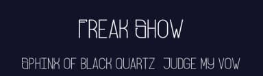 Freak Show by Dmitry Fisher — Sans Serif Font — thumbnail 2