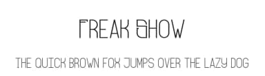 Freak Show by Dmitry Fisher — Sans Serif Font — thumbnail 1