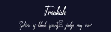 Freakish by Calligraphy Fonts — Script Handwritten Font — thumbnail 2