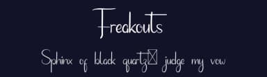 Freakouts by Edric Studio — Script Handwritten Font — thumbnail 2