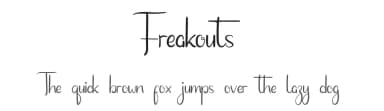 Freakouts by Edric Studio — Script Handwritten Font — thumbnail 1