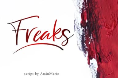 Freaks Font by aminmario — Script Handwritten Font — thumbnail 9