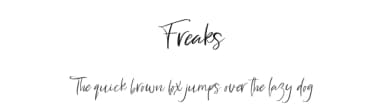 Freaks by AminMario — Script Handwritten Font — thumbnail 1