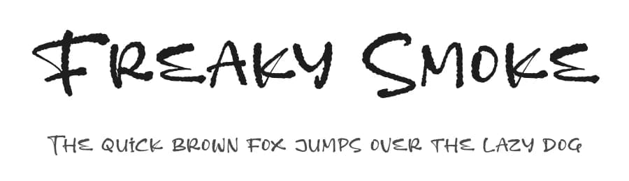 Freaky Smoke by Letterena Studios — Script Handwritten Font