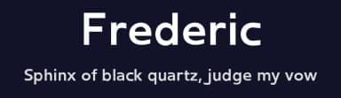 Frederic by Matthieu Lonton — Sans Serif Font — thumbnail 2