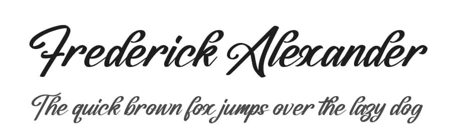 Frederick Alexander by Perspectype Studio - Letterena.com — Script Handwritten Font