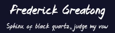 Frederick Greatong by Thomas Joko Purba — Script Handwritten Font — thumbnail 2