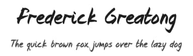 Frederick Greatong by Thomas Joko Purba — Script Handwritten Font — thumbnail 1