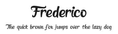 Frederico by Fachranheit — Script Handwritten Font — thumbnail 1