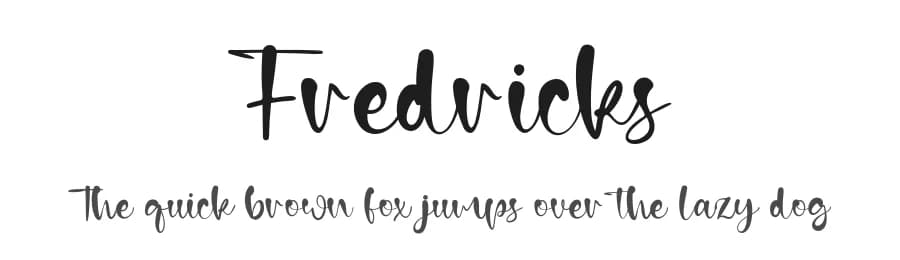 Fredricks by Staircase Studio — Script Handwritten Font