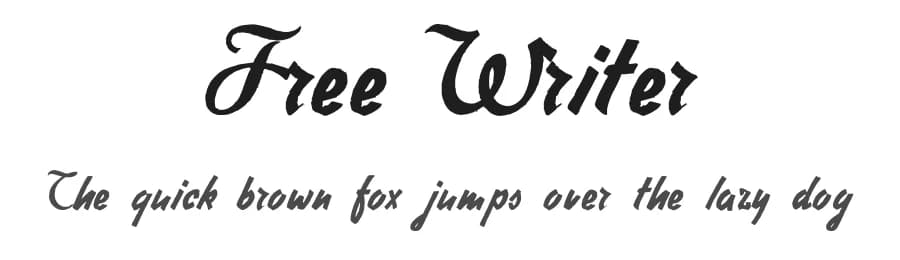 Free Writer by Intellecta Design — Script Handwritten Font