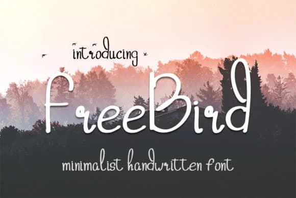 Freebird Font by wny79 — Script Handwritten Font