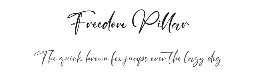 Freedom Pillar by Staircase Studio — Script Handwritten Font