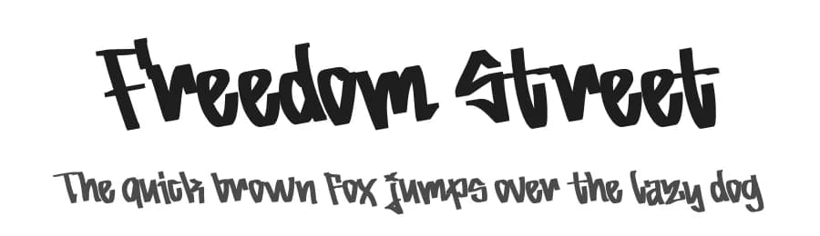 Freedom Street by Studio Hello Good — Script Handwritten Font