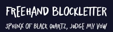 Freehand Blockletter by Zetafonts — Script Handwritten Font — thumbnail 2