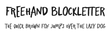 Freehand Blockletter by Zetafonts — Script Handwritten Font — thumbnail 1
