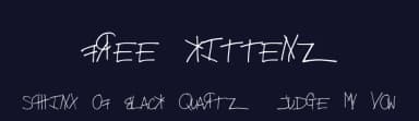 Free Kittenz by Xerographer Fonts — Script Handwritten Font — thumbnail 2