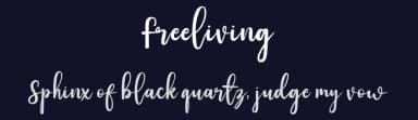 Freeliving by Medina Type — Script Handwritten Font — thumbnail 2
