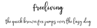Freeliving by Medina Type — Script Handwritten Font — thumbnail 1
