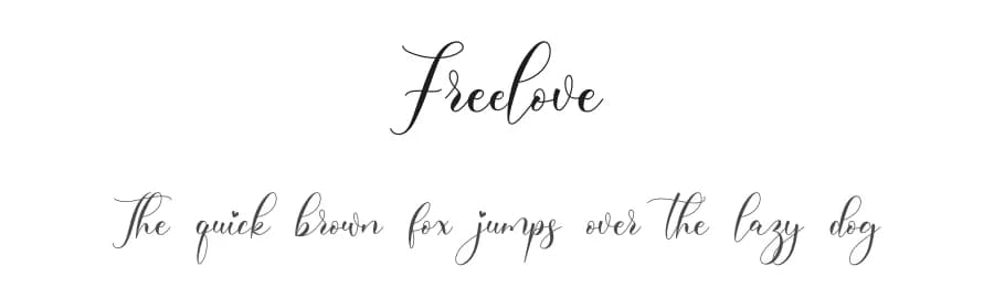 Freelove by NanaNissa — Script Handwritten Font