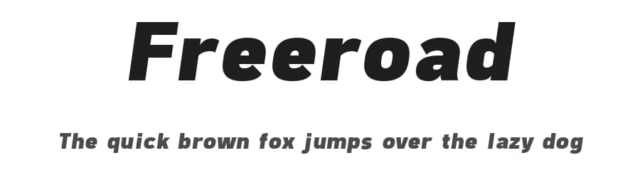 Freeroad by Jayvee Enaguas — Sans Serif Font