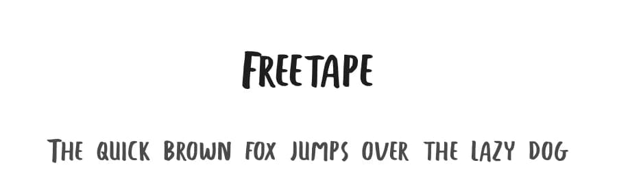 Freetape by selawetype — Script Handwritten Font