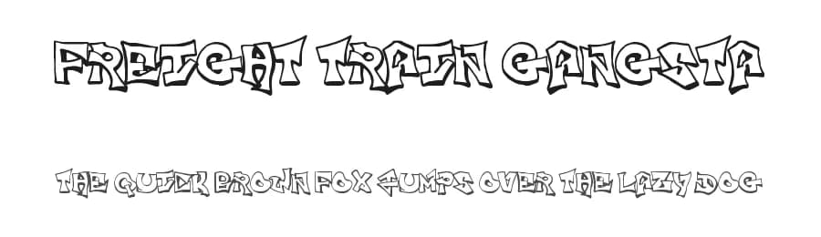Freight Train Gangsta by Epic Delusion — Script Handwritten Font
